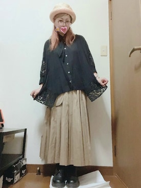 「FRAPBOIS」｜「アイテム（ブーツ）」を使った、だるさん（レディース・152cm）の夏コーディネート