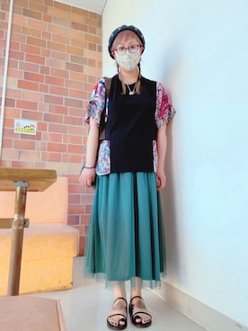 「ダウンズタウン」｜だるさん（レディース・152cm）の夏コーディネート