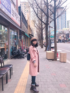 「travel」｜「アイテム（ジャケット/アウター）」を使った、Irisさん（レディース・155cm）の春コーディネート