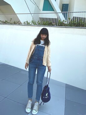 「MUJI」｜「アイテム（その他アウター）」を使った、Irisさん（レディース・156cm）の冬コーディネート