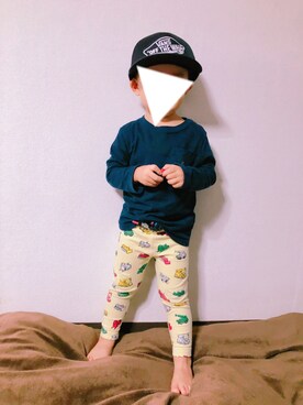 「codycoby（コーディーコービー）のアイテム」を使った、TKHRさん（キッズ・90cm）の秋コーディネート