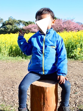 「5歳」｜「アイテム（ナイロンジャケット）」を使った、TKHRさん（キッズ・110cm）の春コーディネート