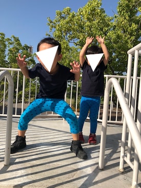 「codycoby（コーディーコービー）のアイテム」を使った、TKHRさん（キッズ・110cm）の春コーディネート