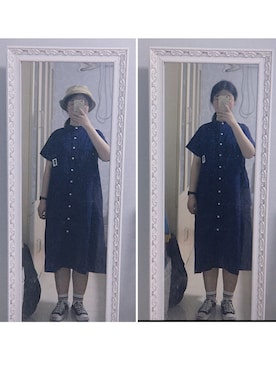 「TYAKASHAのアイテム（帽子）」を使った、fancyさん（レディース・162cm）の春コーディネート