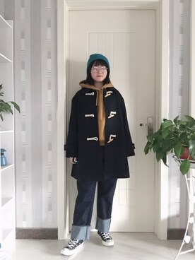 「PULL&BEAR（プルアンドベア）のアイテム（帽子）」を使った、fancyさん（レディース・162cm）の秋コーディネート