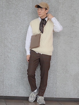 「AD56（エーディーチンクワンタセイ）のアイテム」を使った、Jedikさん（メンズ・169cm）の秋コーディネート