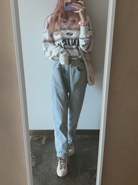 「アイテム（パンプス、ホワイト系）」を使った、jjwongさん（レディース・168cm）の秋コーディネート