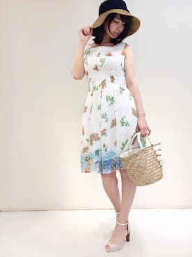 「ef-de（エフデ）のアイテム」を使った、mizshoさん（レディース・158cm）の春コーディネート