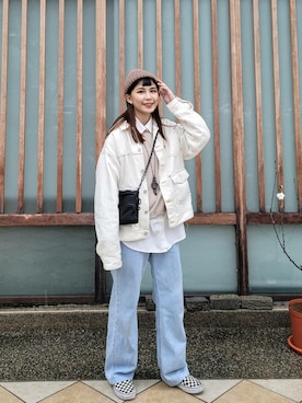 「LEVIS REDWIRE（リーバイスレッドワイヤー）のアイテム」を使った、Doreenさん（レディース・164cm）の春コーディネート