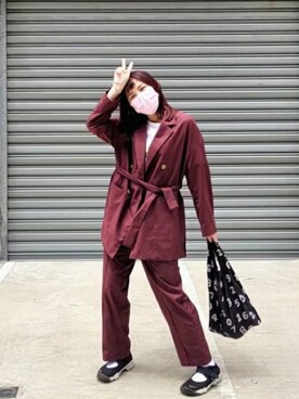 「plain-me（プレインミー）のアイテム（フォーマルスーツ/小物）」を使った、Doreenさん（レディース・164cm）の春コーディネート
