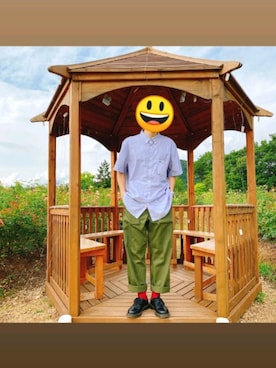 「UNIQLO（ユニクロ）の50色ソックス（消臭機能付き）（ソックス/靴下）」を使った、beranabus 相互フォロー100％さん（メンズ・167cm）の夏コーディネート