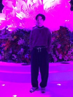 「JUNRED（ジュンレッド）のアイテム（パンツ）」を使った、tmkさん（メンズ・168cm）の冬コーディネート