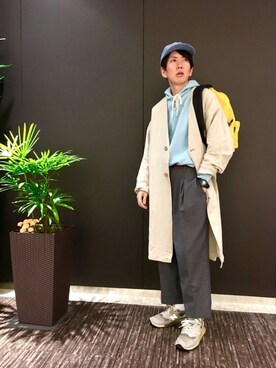 「JUNRED（ジュンレッド）のアイテム（その他アウター）」を使った、tmkさん（メンズ・168cm）の春コーディネート