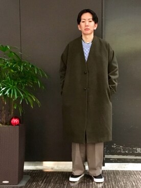 「JUNRED（ジュンレッド）のアイテム（その他アウター）」を使った、tmkさん（メンズ・168cm）の冬コーディネート