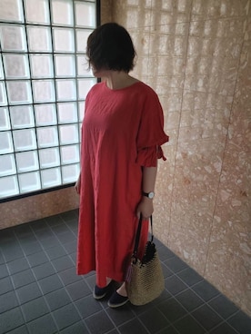 「アイテム（腕時計、ブラウン系）」を使った、MIHOさん（レディース・161cm）の春コーディネート