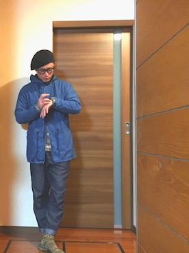 「Hub&Spoke（ハブアンドスポーク）のアイテム（ジャケット/アウター）」を使った、yu-kiさん（メンズ・170cm）の冬コーディネート