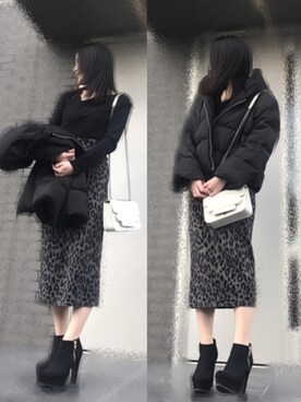 「ESPERANZA（エスペランサ）のアイテム（ブーティ）」を使った、kanaさん（レディース・153cm）の冬コーディネート