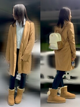 「Rady（レディー）のアイテム（バッグ）」を使った、kanaさん（レディース・153cm）の冬コーディネート