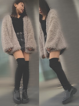 kanaさん（レディース・153cm）の冬コーディネート