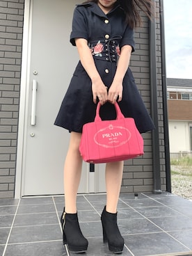 「ESPERANZA（エスペランサ）のアイテム（ブーティ）」を使った、kanaさん（レディース・153cm）の秋コーディネート