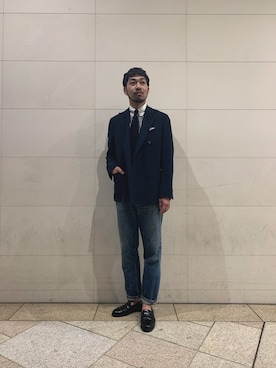 「lardini」｜Kazunariさん（メンズ・179cm）の春コーディネート