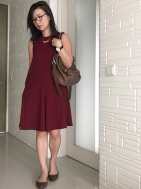「working style」｜「アイテム（オールインワン・サロペット）」を使った、chalinnさん（レディース・165cm）の冬コーディネート