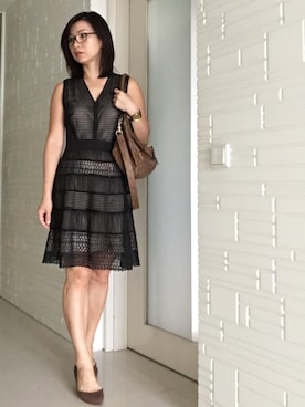 「black lace」｜chalinnさん（レディース・165cm）の冬コーディネート