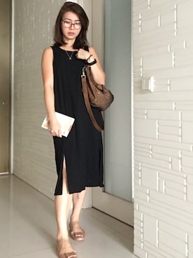 「GIVENCHY」｜「アイテム（ワンピース/ドレス）」を使った、chalinnさん（レディース・165cm）の夏コーディネート