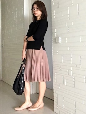 「Kenneth Cole（ケネスコール）のアイテム」を使った、chalinnさん（レディース・165cm）の秋コーディネート