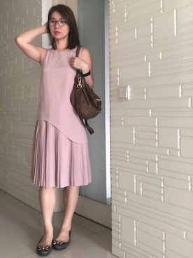 「pink dress」｜chalinnさん（レディース・165cm）の春コーディネート
