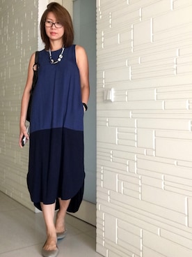 「Kenneth Cole（ケネスコール）のアイテム」を使った、chalinnさん（レディース・165cm）の夏コーディネート