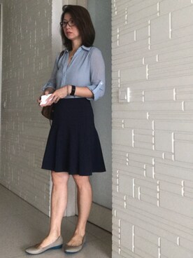 「GIVENCHY（ジバンシイ）のアイテム（ハンドバッグ）」を使った、chalinnさん（レディース・165cm）の秋コーディネート