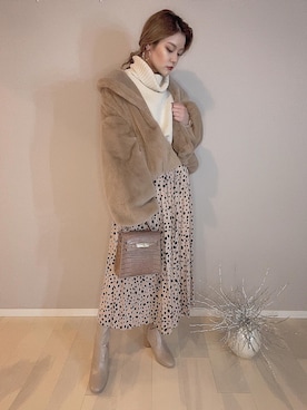 SUさん（レディース・157cm）の冬コーディネート