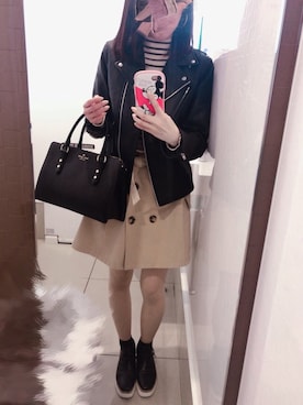 「平成最後のWEARISTAセンバツ」｜「アイテム（その他アウター）」を使った、Noさん（レディース・149cm）の春コーディネート
