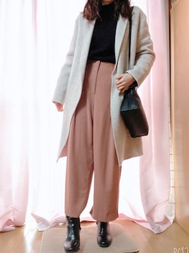 「オリエンタルトラフィック」｜「アイテム（その他アウター）」を使った、Noさん（レディース・149cm）の冬コーディネート