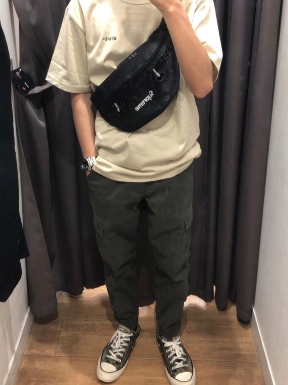 「UNIQLOのアイテム（その他パンツ、その他）」を使った、jsnnさん（メンズ・163cm）の秋コーディネートの1枚目の写真