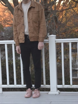 「COMMON PROJECTS（コモンプロジェクト）のアイテム（シューズ）」を使った、innovation_movementさん（メンズ・180cm）の冬コーディネート