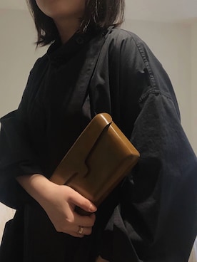 「LEMAIRE（ルメール）のアイテム（トレンチコート）」を使った、Shanさん（レディース・172cm）の春コーディネート