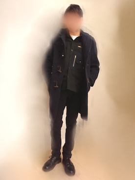 ダッフルコートを使った 白tシャツ のメンズ人気ファッションコーディネート Wear