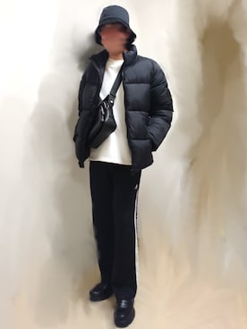 「KANGOL（カンゴール）のアイテム（パンツ）」を使った、カイトさん（メンズ・175cm）の冬コーディネート