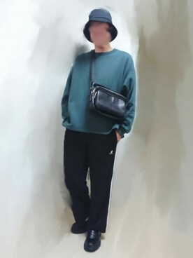 「KANGOL（カンゴール）のアイテム（パンツ）」を使った、カイトさん（メンズ・175cm）の冬コーディネート