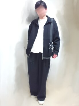 カイトさんの「ファッションインフルエンサー こーせ - パイピングオープンカラーシャツジャケット　made in INTER FACTORY」を使ったコーディネート