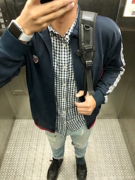 「SPAO（スパオ）のアイテム（ジャケット/アウター）」を使った、win wangさん（メンズ・171cm）の秋コーディネート