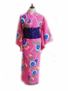 「アイテム（浴衣）」を使った、sayolisさん（レディース・155cm）の夏コーディネート