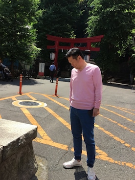 「CONVERSE TOKYO（コンバーストウキョウ）のアイテム（スニーカー）」を使った、cha_chanさん（メンズ・167cm）の夏コーディネート