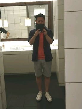 「CONVERSE TOKYO（コンバーストウキョウ）のアイテム（シューズ）」を使った、cha_chanさん（メンズ・167cm）の夏コーディネート