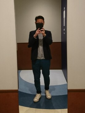 「CONVERSE TOKYO（コンバーストウキョウ）のアイテム（シューズ）」を使った、cha_chanさん（メンズ・167cm）の秋コーディネート