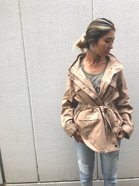 「カシュクール」｜「アイテム（ブルゾン）」を使った、浅野ゆきさん（レディース・158cm）の秋コーディネート