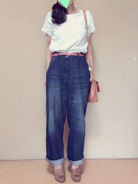 「PRADA（プラダ）のアイテム（パンプス）」を使った、SAYAKAさん（レディース・152cm）の夏コーディネート