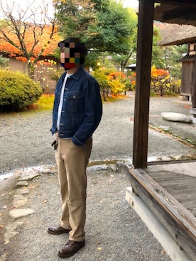 「Lee（リー）のアイテム（シャツ/ブラウス）」を使った、ハッシーさん（メンズ・177cm）の秋コーディネート